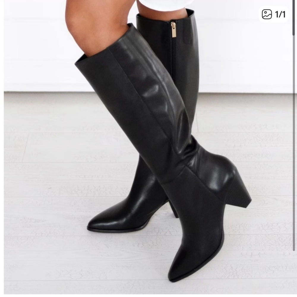 Vince Camuto Black Heeled Boots
